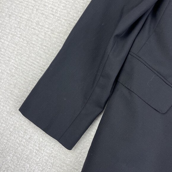 Joseph Abboud Blazer Mens 38L Black REDA Super 110s Wool 2 Button Jacket - Picture 10 of 16